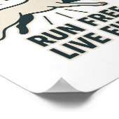 Poster Live Like a Dog Run Free, Live Fully (2) (Coin)