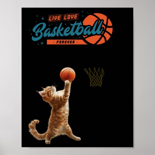 Poster Live Love Basketball Forever (Devant)