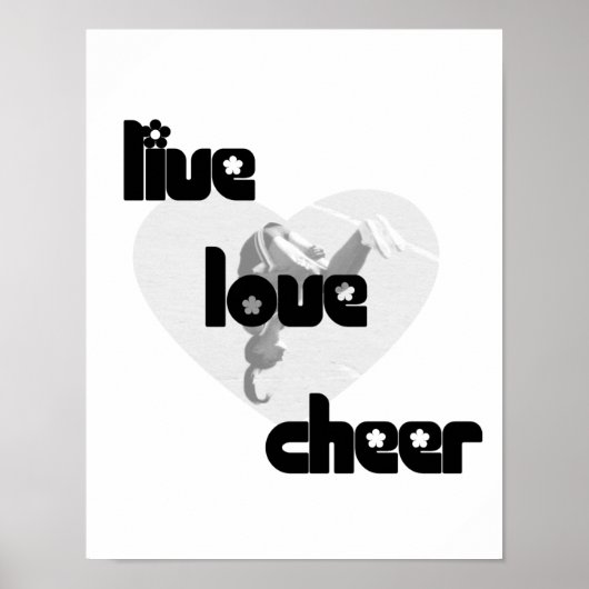 Poster Live Love Cheer (Devant)