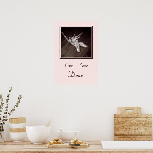 Poster 'Live, Love, Dance' (Cuisine)