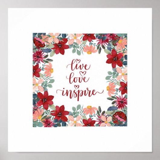 Poster Live Love inspire (Devant)