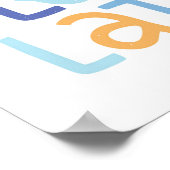 Poster Live Love Latke Hanoukka Design (Coin)