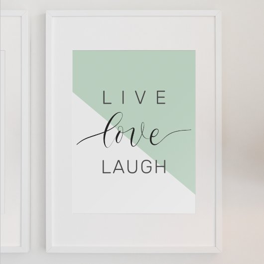 Poster Live Love Lauder Motivation Positive Citation