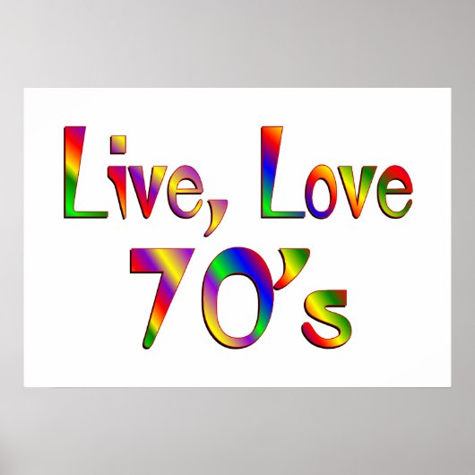 Poster Live Love les années 70 (Devant)