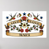 Poster Live Love Math (Devant)