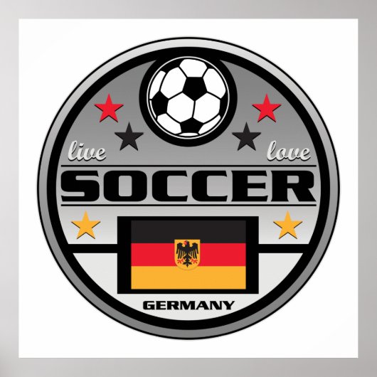 Poster Live Love Soccer Germany (Devant)