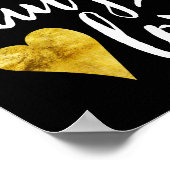 Poster Live moderne, rire, Love Print (8,5x11) (Coin)