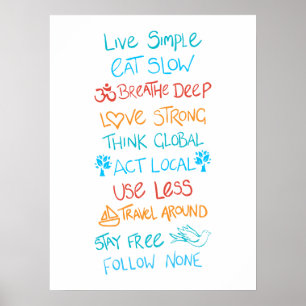 Poster Live Simple 2