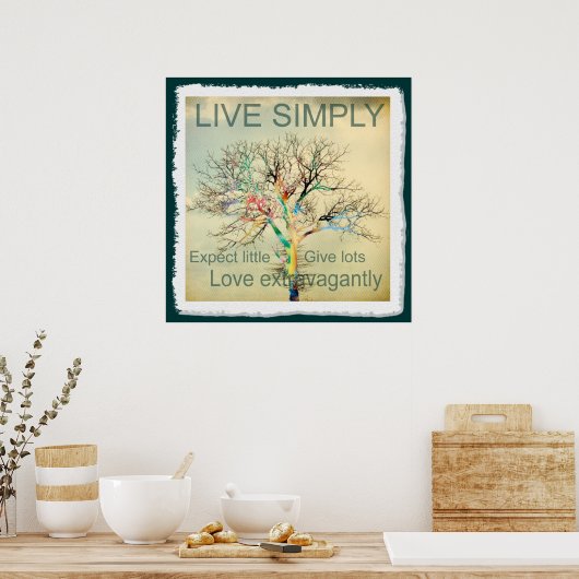 Poster Live Simplement (Cuisine)