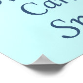 Poster Live Simply bleu (Coin)