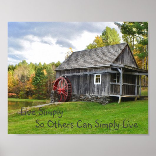 Poster Live Simply Old Mill (Devant)