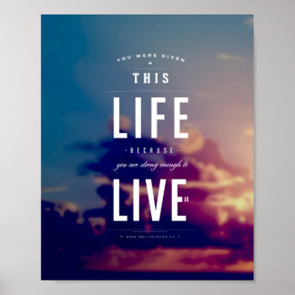 Poster Live This Life - 8"x10" Art Print