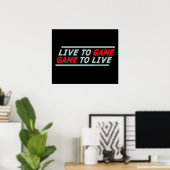 Poster Live to Game (Bureau à domicile)