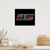 Poster Live to Game (Cuisine)