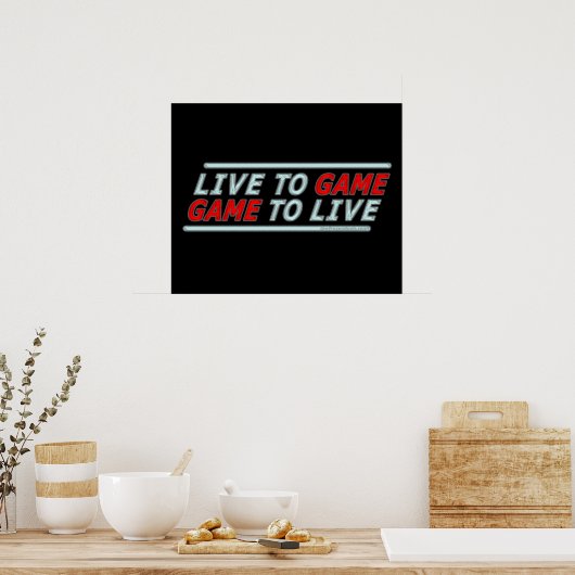 Poster Live to Game (Cuisine)