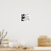 Poster Live to Ski (Cuisine)