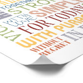 Poster LIVE Typographic Print, Live, Lauder, Love Series (Coin)