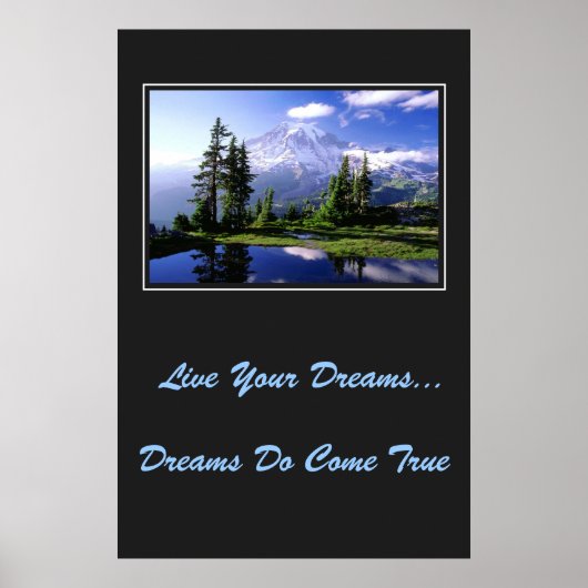 Poster Live Your Dreams (Devant)