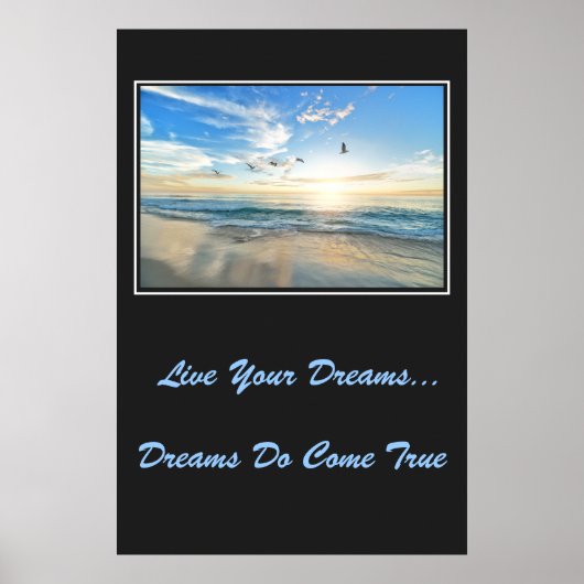 Poster Live Your Dreams (Devant)