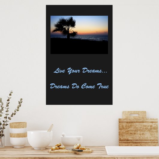 Poster Live Your Dreams (Cuisine)