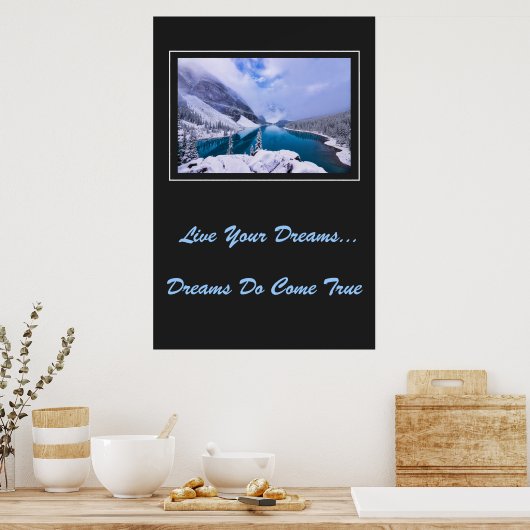 Poster Live Your Dreams (Cuisine)