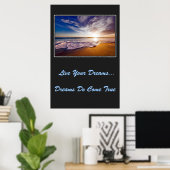 Poster Live Your Dreams (Bureau à domicile)