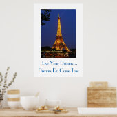 Poster Live Your Dreams (Cuisine)