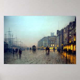 Poster Liverpool de la peinture vintage de Wapping