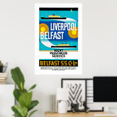 Poster Liverpool - Ferry Belfast (Bureau à domicile)