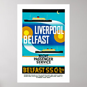 Poster Liverpool - Ferry Belfast
