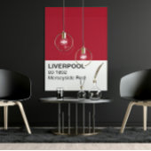 Poster Liverpool Merseyside Red - Pleine largeur