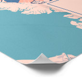 Poster Liverpool - Royaume-Uni Breezy City Map (Coin)