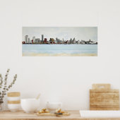 Poster Liverpool Skyline (Cuisine)