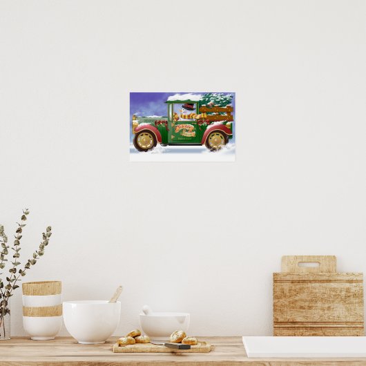 Poster Livraison à la minute (Cuisine)