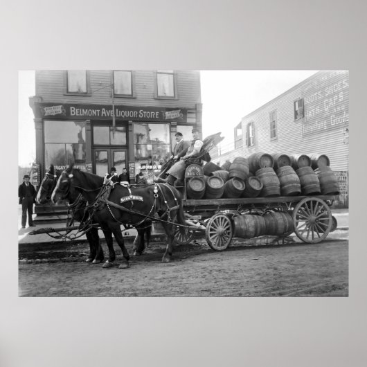 Poster LIVRAISON DE BIÈRE CHICAGO c. 1895 (Devant)