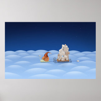 Poster Livraison de cadeaux