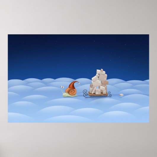 Poster Livraison de cadeaux (Devant)