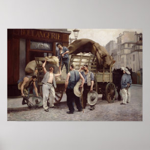 Poster Livraison de la farine, 1885