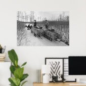 Poster Livraison de traîneau à chiens : 1900 (Bureau à domicile)