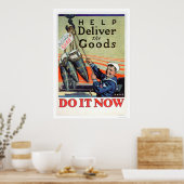 Poster Livraison des marchandises - Marine (US02293) (Cuisine)