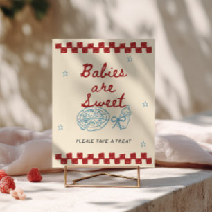 Poster Livraison spéciale Fête de bébé Pizza Les bébés so