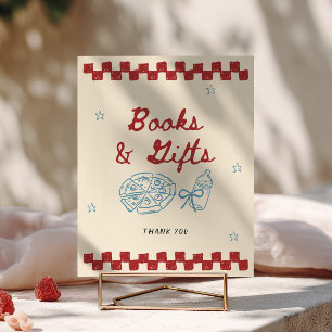 Poster Livraison spéciale Pizza Baby Shower Livres & Cade