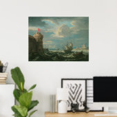 Poster Livraison sur une brise rigide, Pieter Mulier (Bureau à domicile)