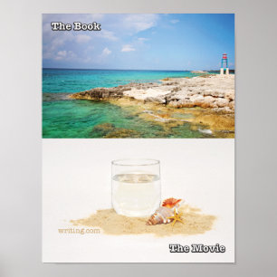 Poster Livre contre film (plage)