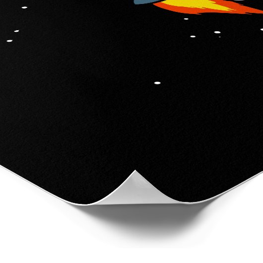 Poster Livre d'astronaute spatial Lecture cosmique Nerd (Coin)