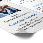 Poster Livre d'auteur Une feuille Vente promotionnelle (Coin)