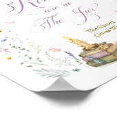 Poster Livre de Baby Shower "Devine combien de baisers" (Coin)