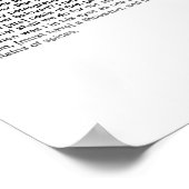 Poster Livre de Chanson de Salomon (texte complet du KJV) (Coin)