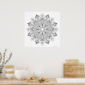 Poster Livre de coloriage Mandala 1-63 (Cuisine)