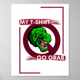 Poster Livre de dinosaures mur brisé intervention surdime